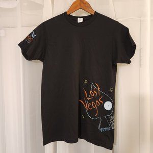 NEW Tim Burton's "Lost Vegas" Spade Logo Black T-Shirt (S) - Neon Museum 2019